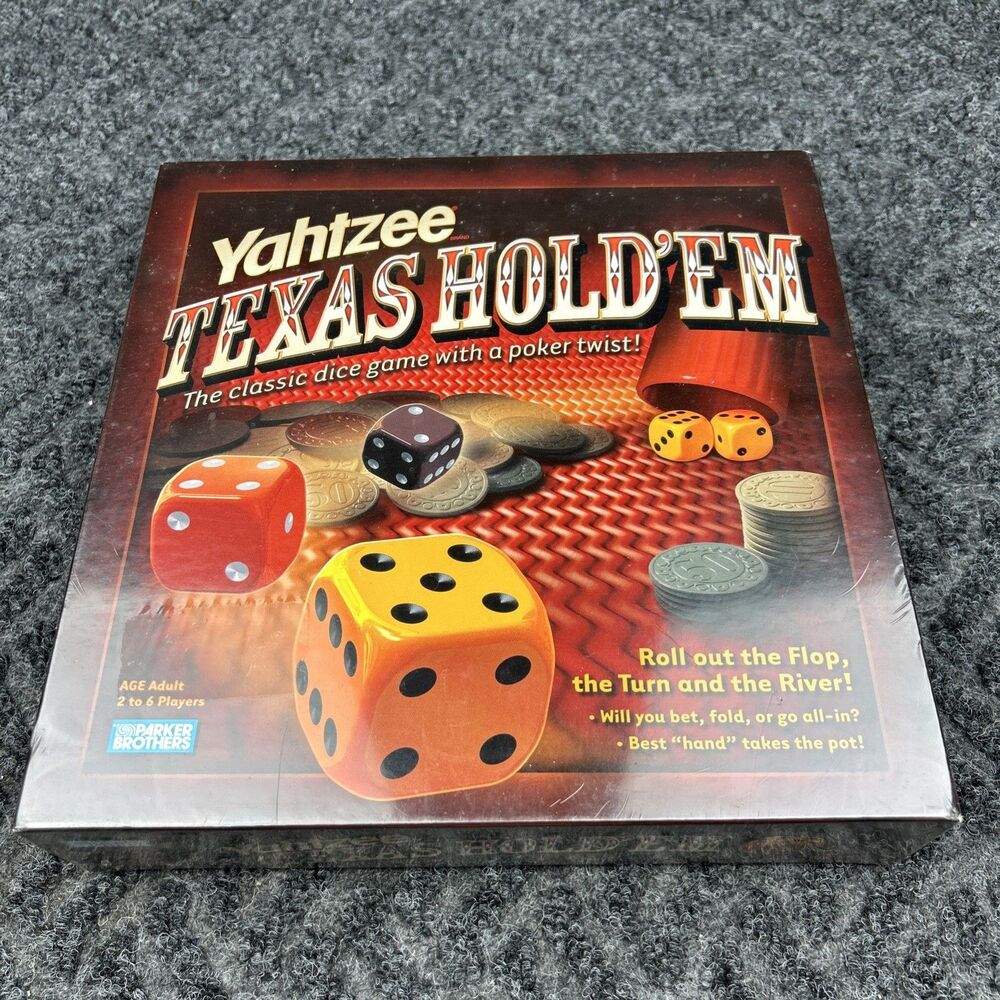 Yahtzee Texas Hold'em Classic Dice Poker Game NEW Parker Brothers New Sealed